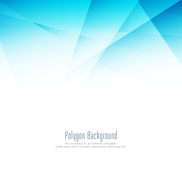 Abstract blue polygon modern design background