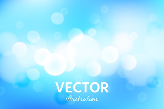 abstract blue sky background with bokeh light effect.