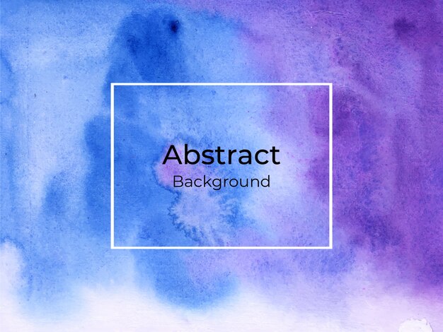 Abstract blue and violet watercolor background