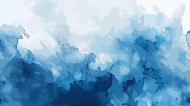 Abstract Blue Watercolor Ink Background