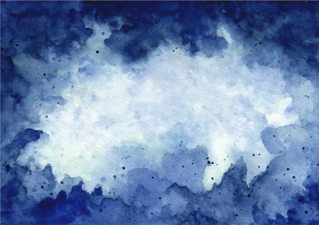 Abstract blue watercolor texture background