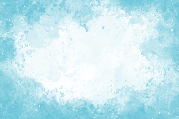 Abstract blue watercolor vector background Grunge paint splash paper texture