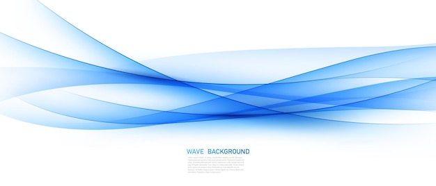 Abstract blue wave background modern background design vector illustration