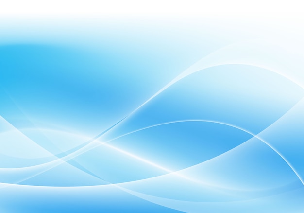 Abstract blue wave background with modern creative design