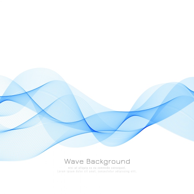 Abstract blue wave background