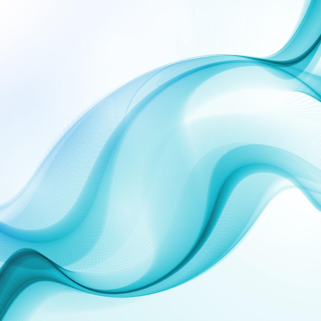 Abstract blue wave background