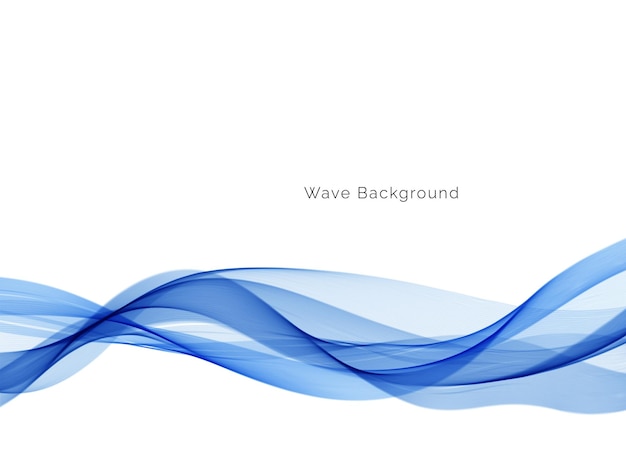 Abstract blue wave background