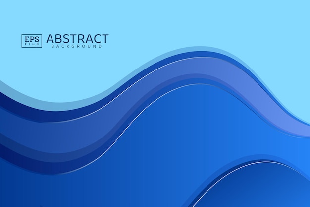 Abstract blue wavy background