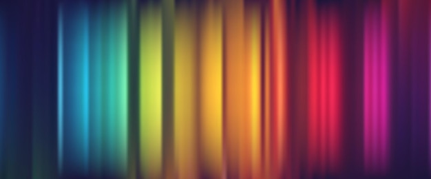 Abstract blurred gradient background in bright rainbow colors