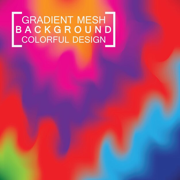 Abstract blurred holographic gradient mesh effect background