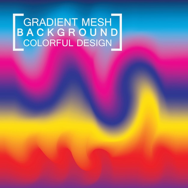 Abstract blurred holographic gradient mesh effect background