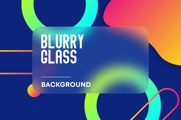 Abstract blurry glass background premium vector Premium Vector