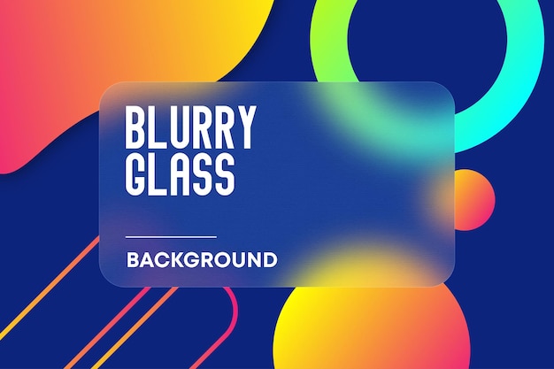 Abstract blurry glass background premium vector Premium Vector