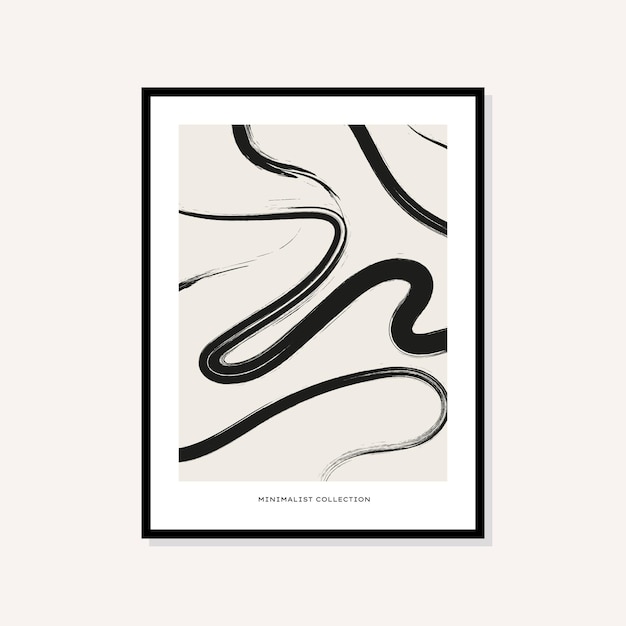 Abstract boho style art prints posters collection