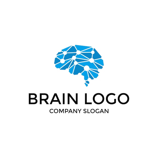 Abstract Brain tech logo design