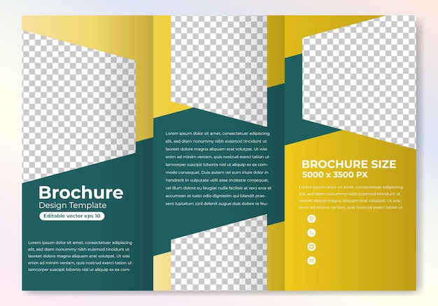 Vector abstract brochure design template vector