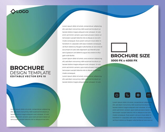 Vector abstract brochure design template vector