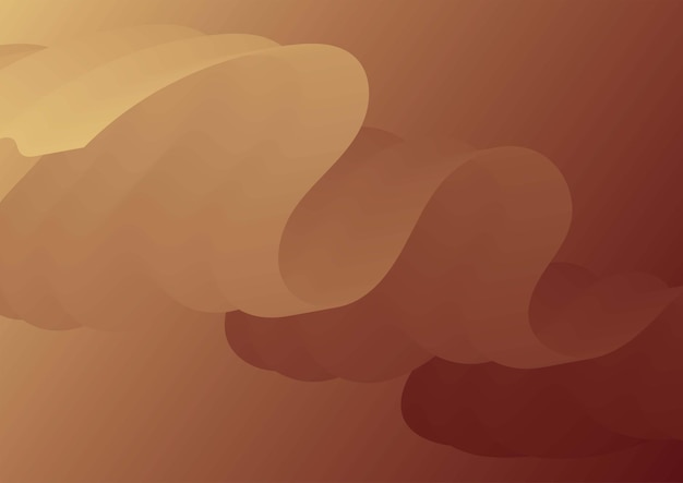 abstract brown background with brown gradient wave fluid