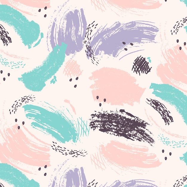 Abstract brush stroke pastel paint pattern