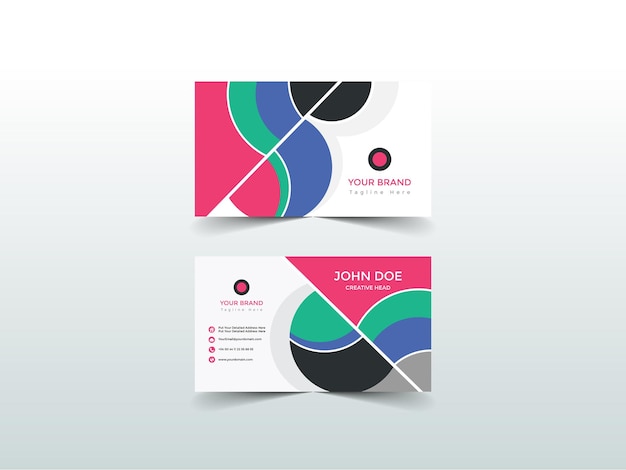 Vector abstract business card design