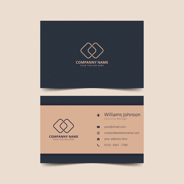 Abstract business card template design