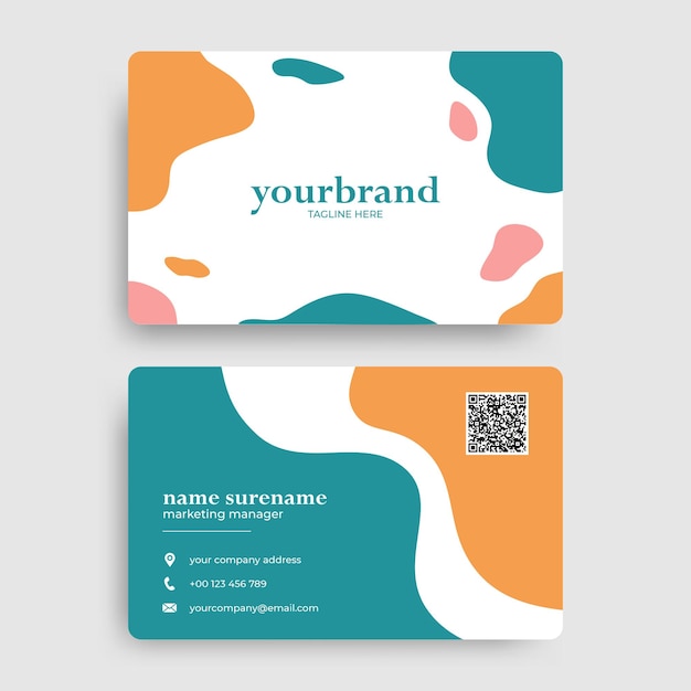 Abstract Business Card Template