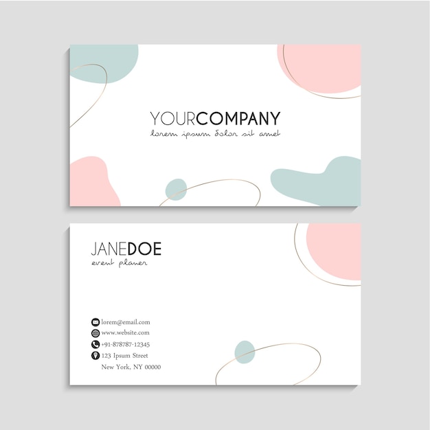 Abstract business card template