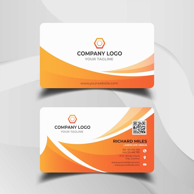 Abstract business card template