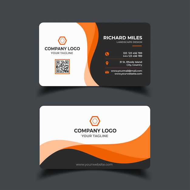 Abstract business card template