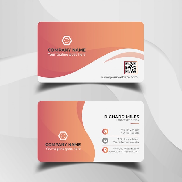 Abstract business card template