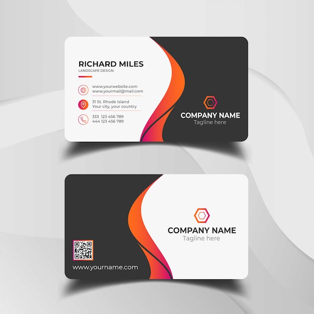 Abstract business card template