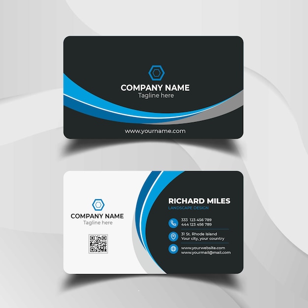 Abstract business card template