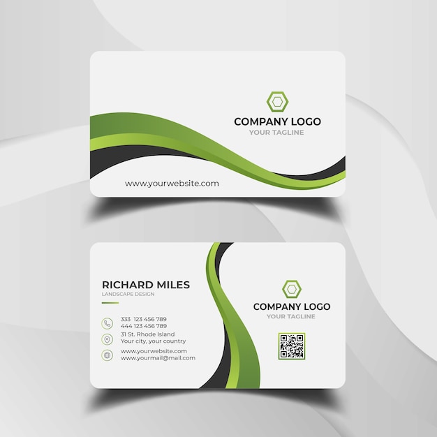 Abstract business card template