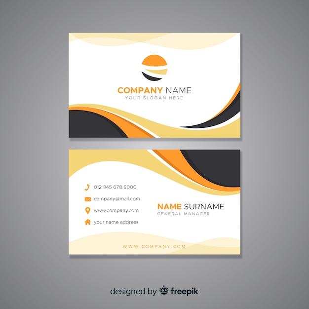 Abstract business card template