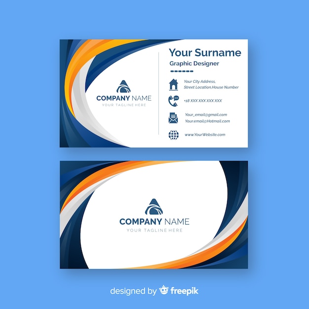 Abstract business card template