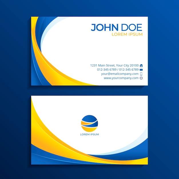 Abstract business card template