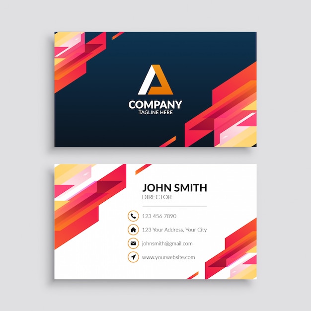 Abstract Business Card Template