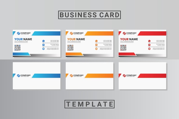 abstract business card template