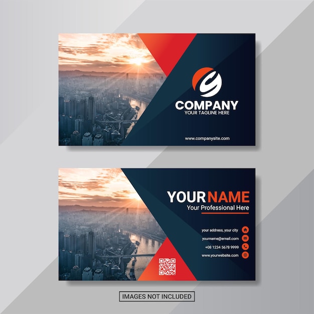 Abstract business card template