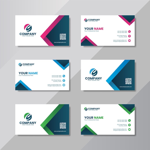 abstract business card template