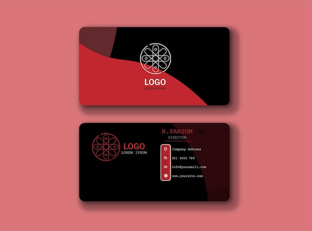 Abstract business card template