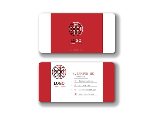 Abstract business card template