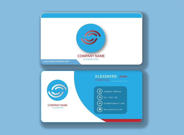 Abstract business card template