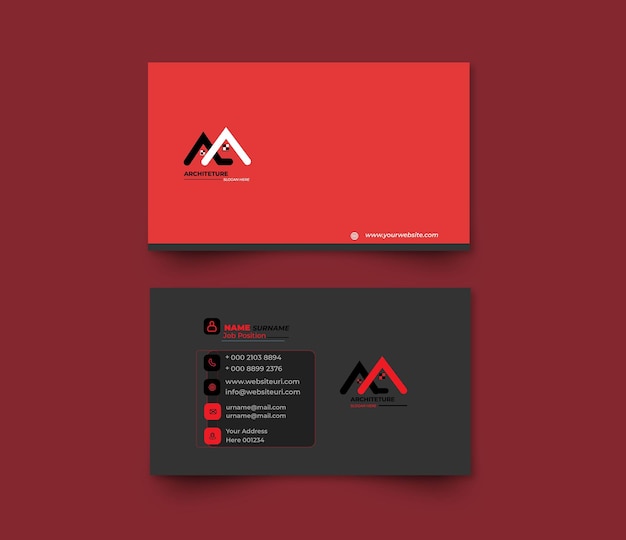 Abstract business card template