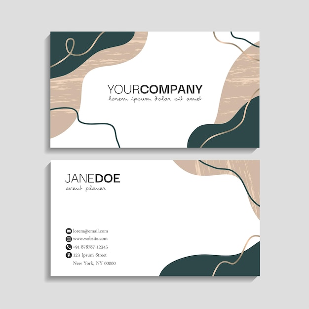 Abstract business cards template