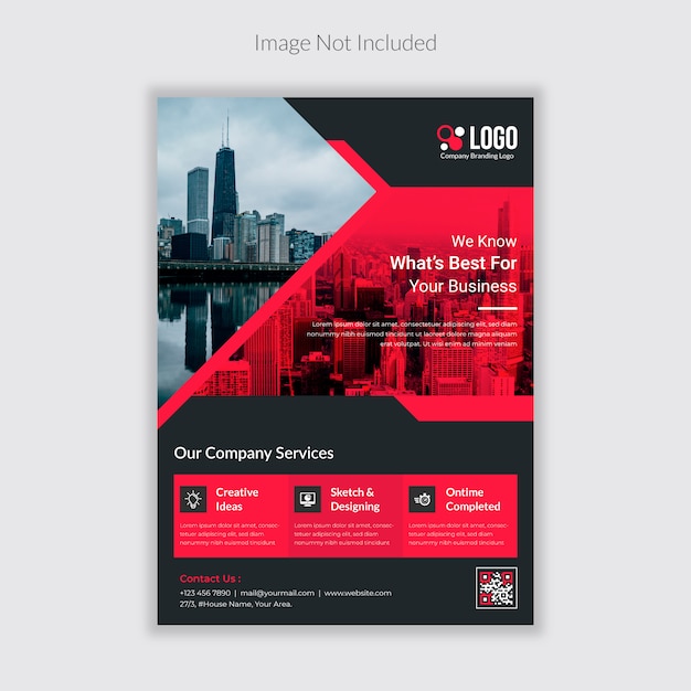 Abstract business flyer template