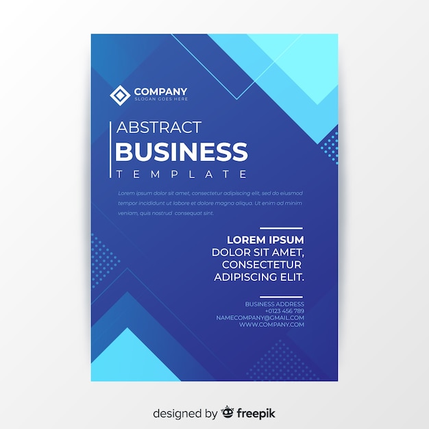 Abstract business flyer template