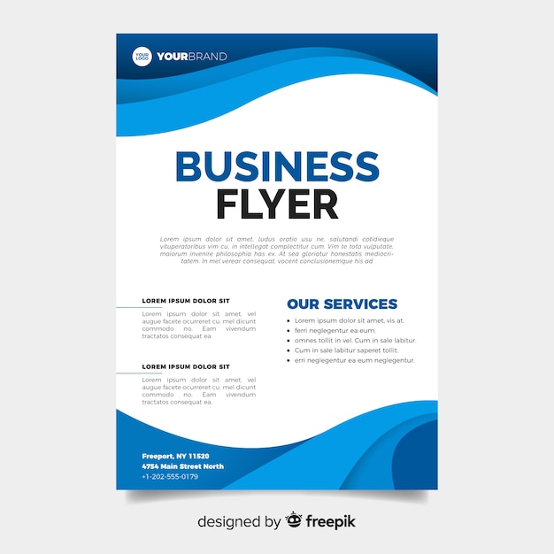 Abstract business flyer template