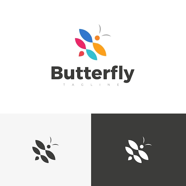 abstract butterfly logo design templates butterfly logo icon design concept vector illustration an