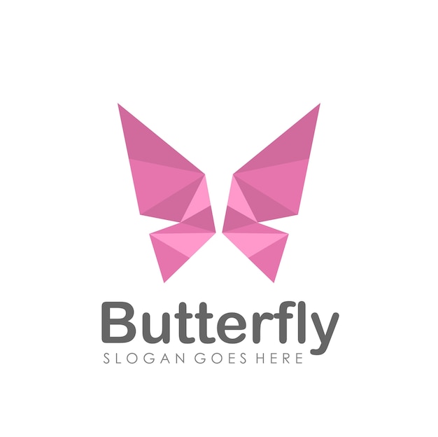 Abstract butterfly logo design